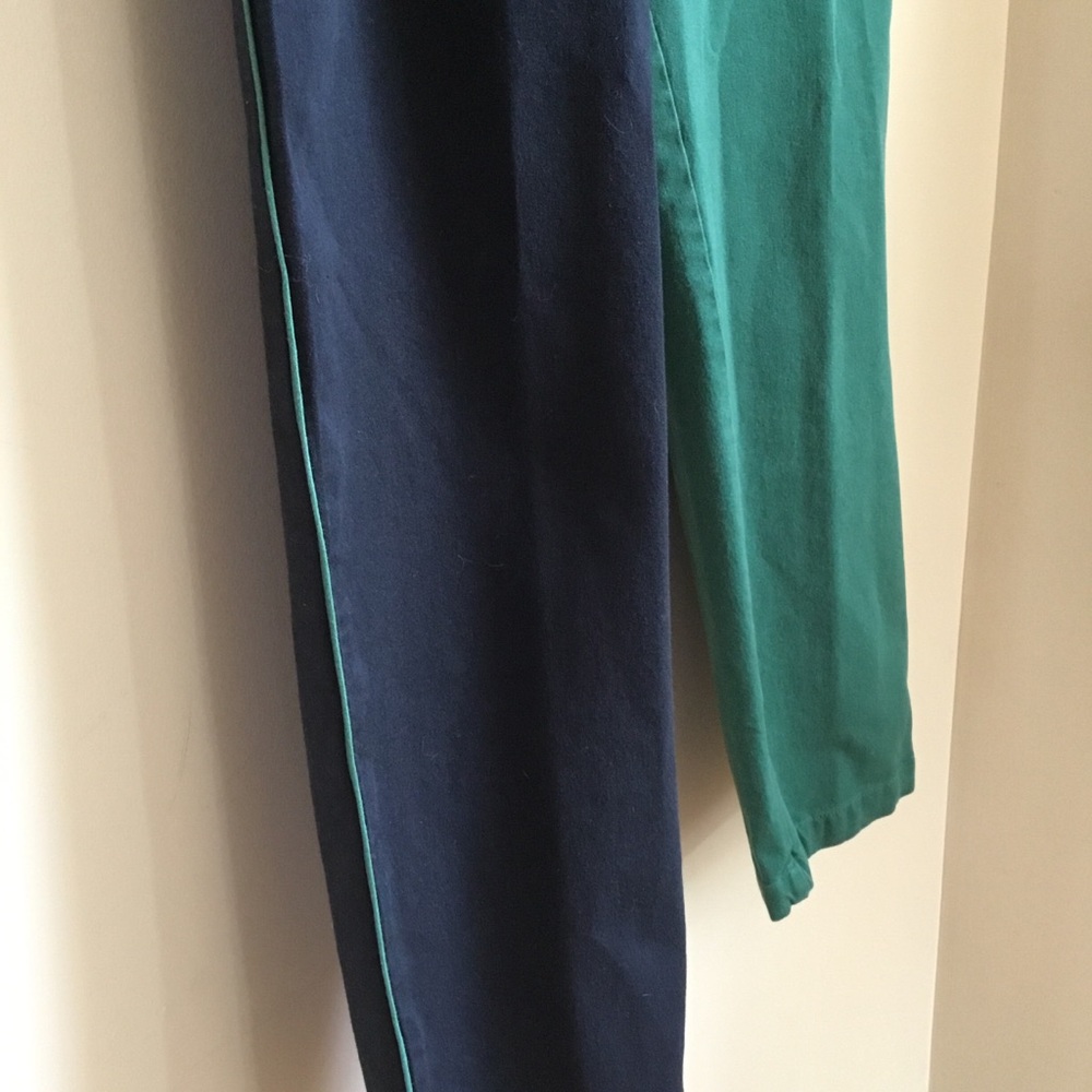 Fore All Laura High Waist Cropped Golf Trousers Green Black Color Block - Picture 7 of 13